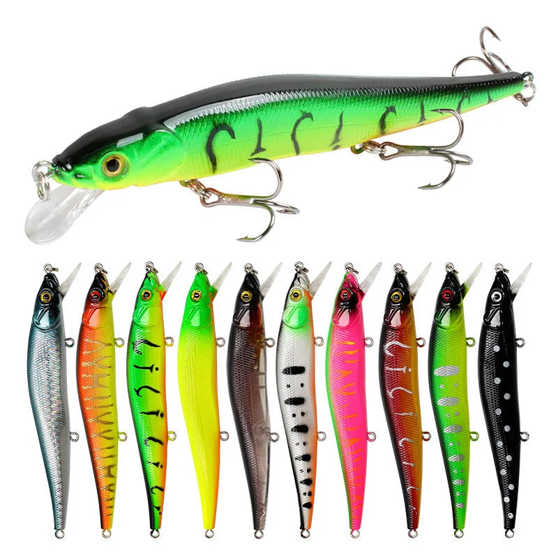 Realistic Fishing Lure - 11.5cm Bionic Swimbait with 3D Eyes and Treble Hooks