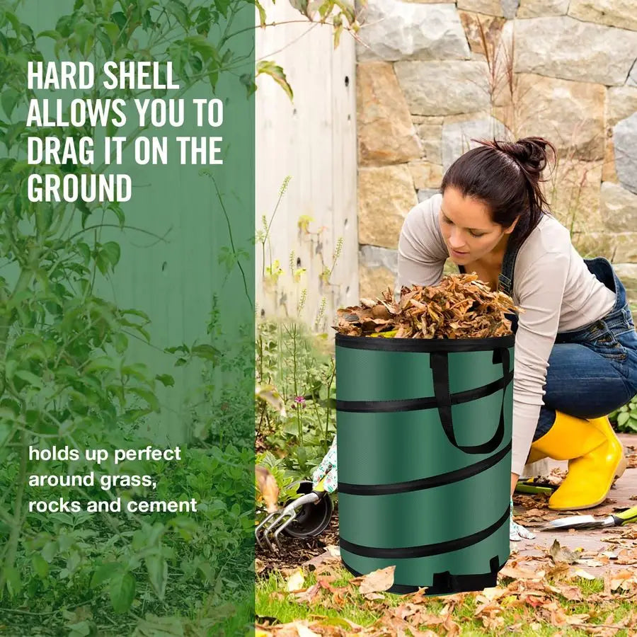 Up Trash Can and Recycling Bins, 14x16 in, Collapsible Camping, Outdoor.