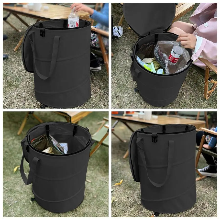 21-Gallon RV Portable Waste Tank -Features Large Heavy-Duty No-Flat Wheels & Low Drain Hole.