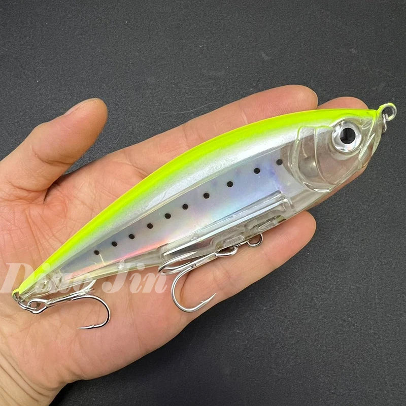130mm 48g Pencil Fishing Lures Saltwater Trout Pesca Artificial Hard Twitchbait 3D Floating Wobblers for Twitch Fishing Supplies
