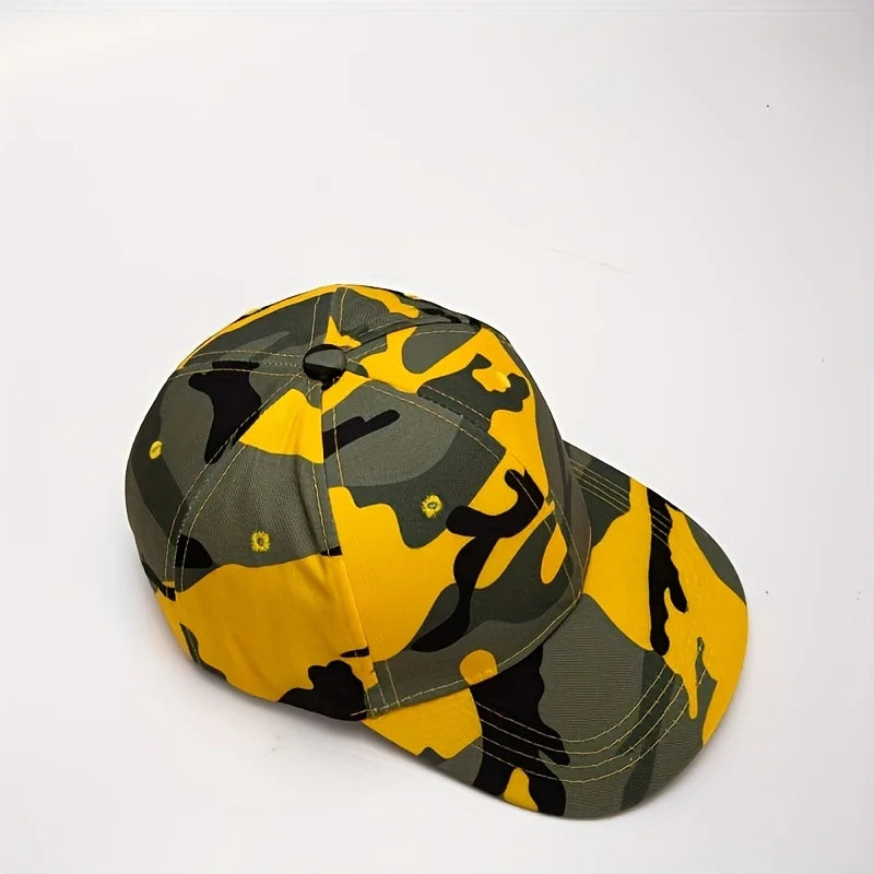 1PC camouflage baseball cap - breathable, adjustable, suitable for outdoor sports and casual wear