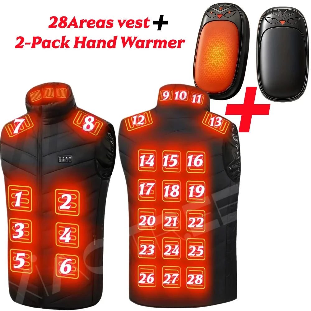 Electric Heated Vest - USB Powered Winter Jacket for Men and Women