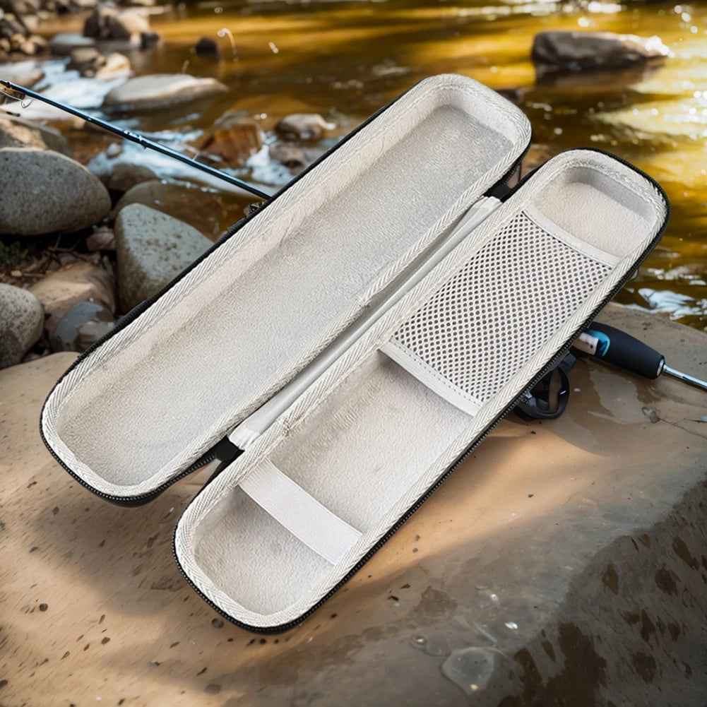 Hard Shell Fishing Rod Bag Fishing Pole Bag Shock Absorption Rod Holder.