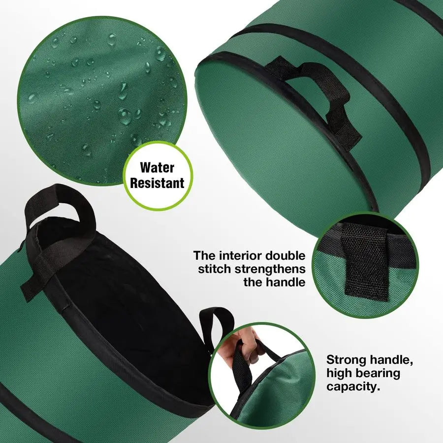 Up Trash Can and Recycling Bins, 14x16 in, Collapsible Camping, Outdoor.