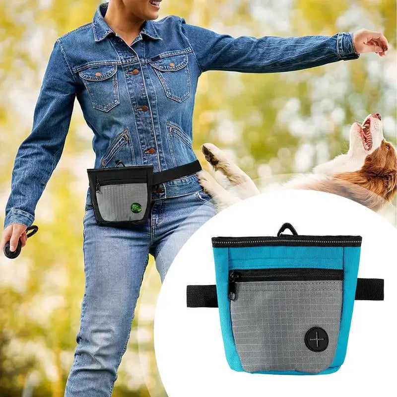 Dog Treat Pouch Magnetic Closure Puppy Training Waist Bag Puppies.