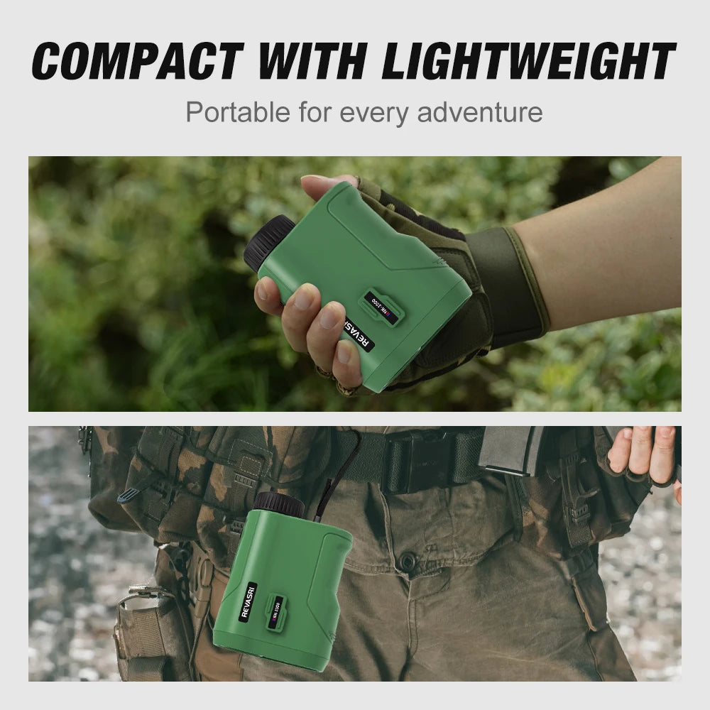 REVASRI 1000M Multi-Function Hunting Rangefinder with Speed & Scan Modes