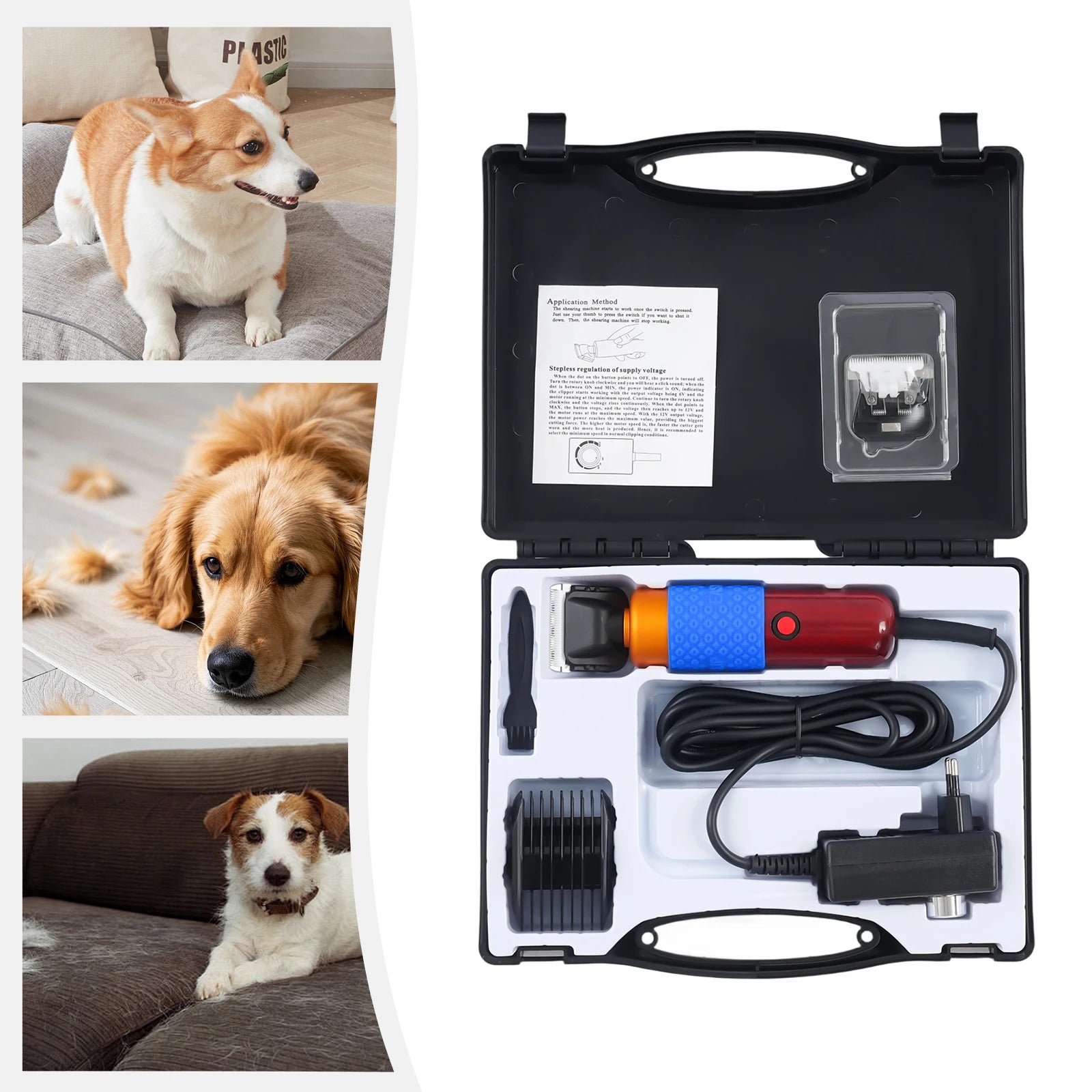 36W Electric Sheep Goat Shears Animal Grooming Shearing Clipper.