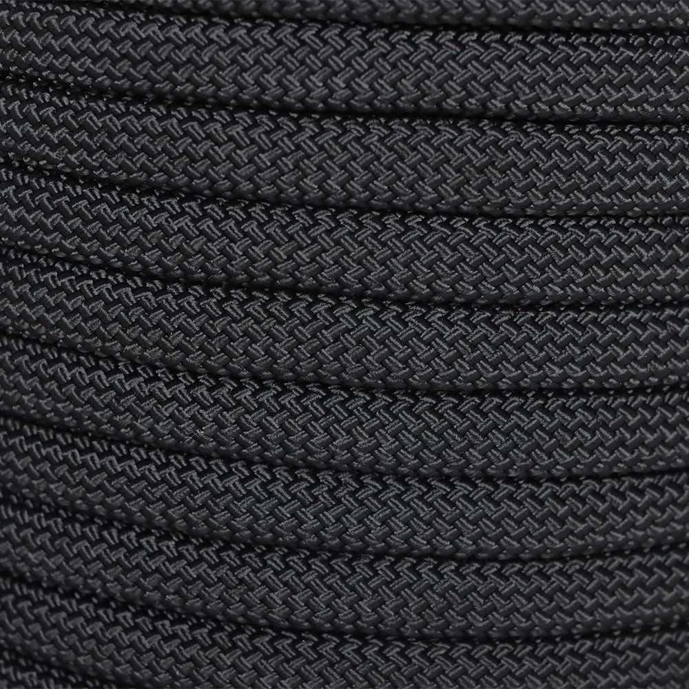 High Strength 3520lbs 3/8 Inch Polyester Rope 100Ft Black-for Tree Climbing Rigging, Arborist