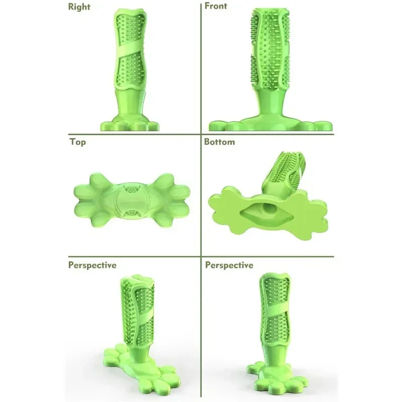 Pet Dog Cactus Interactive Rubber Chew Toys For Small Large Dogs Tooth Cleaning Toothbrush.