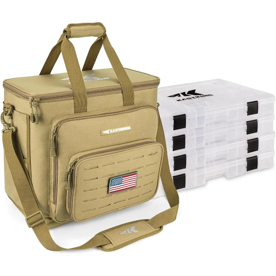 Freshwater Fishing Kit: Bass, Trout, Salmon Lures with Spoons, Soft Worms, Tackle Box for Men