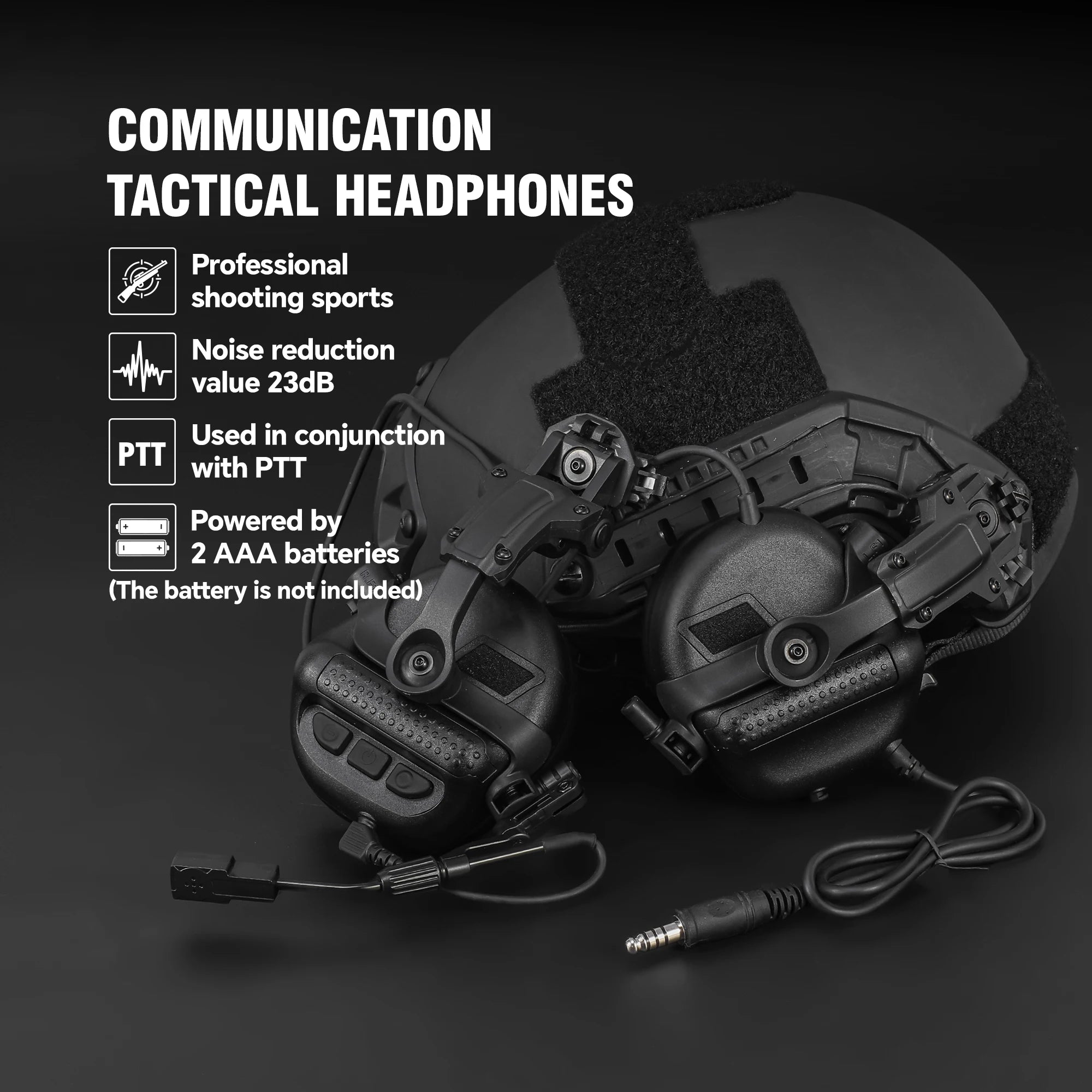 Army Shooting Earmuffs Tactical Hunting Headset Electronic Hearing.