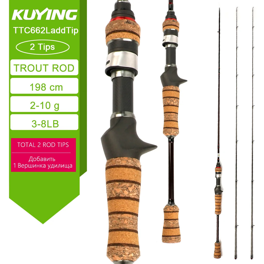 Fishing Rod Lure Cane Spinning Casting FUJI Carbon