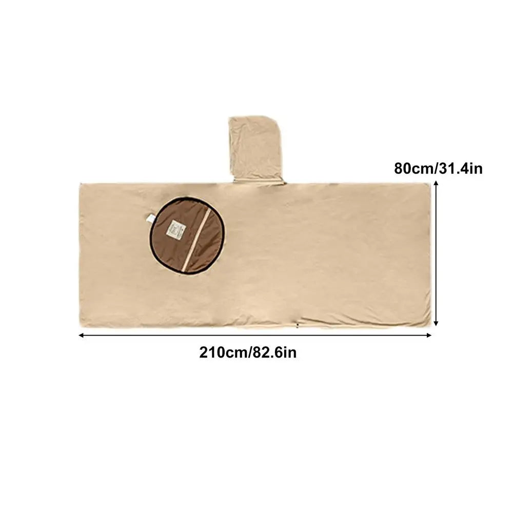 Wearable Sleeping Bag for camping Poncho sleeping bag rocker fleece Warmth Hooded Poncho.