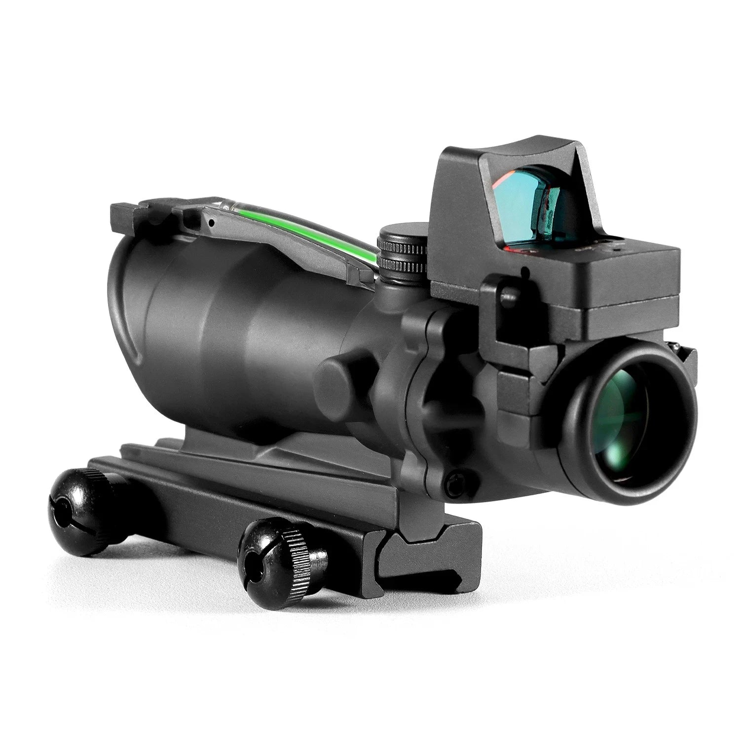 Adjustable 4x32 Red Dot 1x 4x Scope  Red Dot Tactical Scope 20mm Rail Scope for Hunting