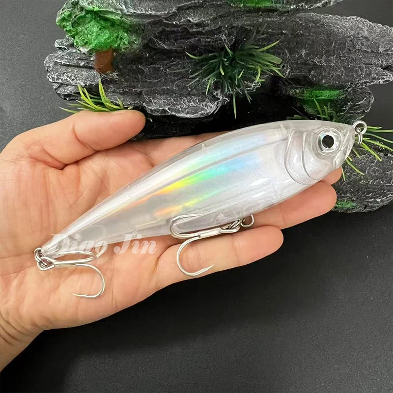 130mm 48g Pencil Fishing Lures Saltwater Trout Pesca Artificial Hard Twitchbait 3D Floating Wobblers for Twitch Fishing Supplies