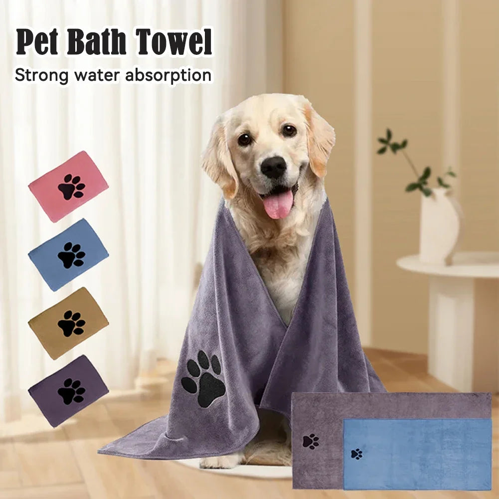 Microfiber Pet Absorbent Towels – Super Absorbent & Soft, No Deformation, Essential for Pet Bathing