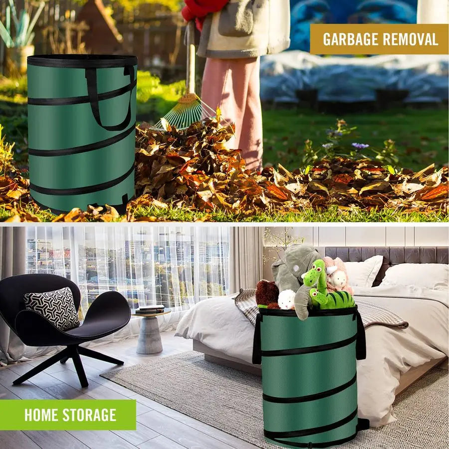 Up Trash Can and Recycling Bins, 14x16 in, Collapsible Camping, Outdoor.