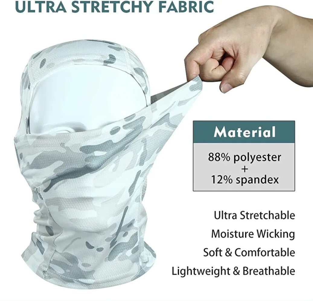 Balaclava Full Face Mask UV Protection Sun Hood Outdoor Hunting Military Tactical Masks for Men Women