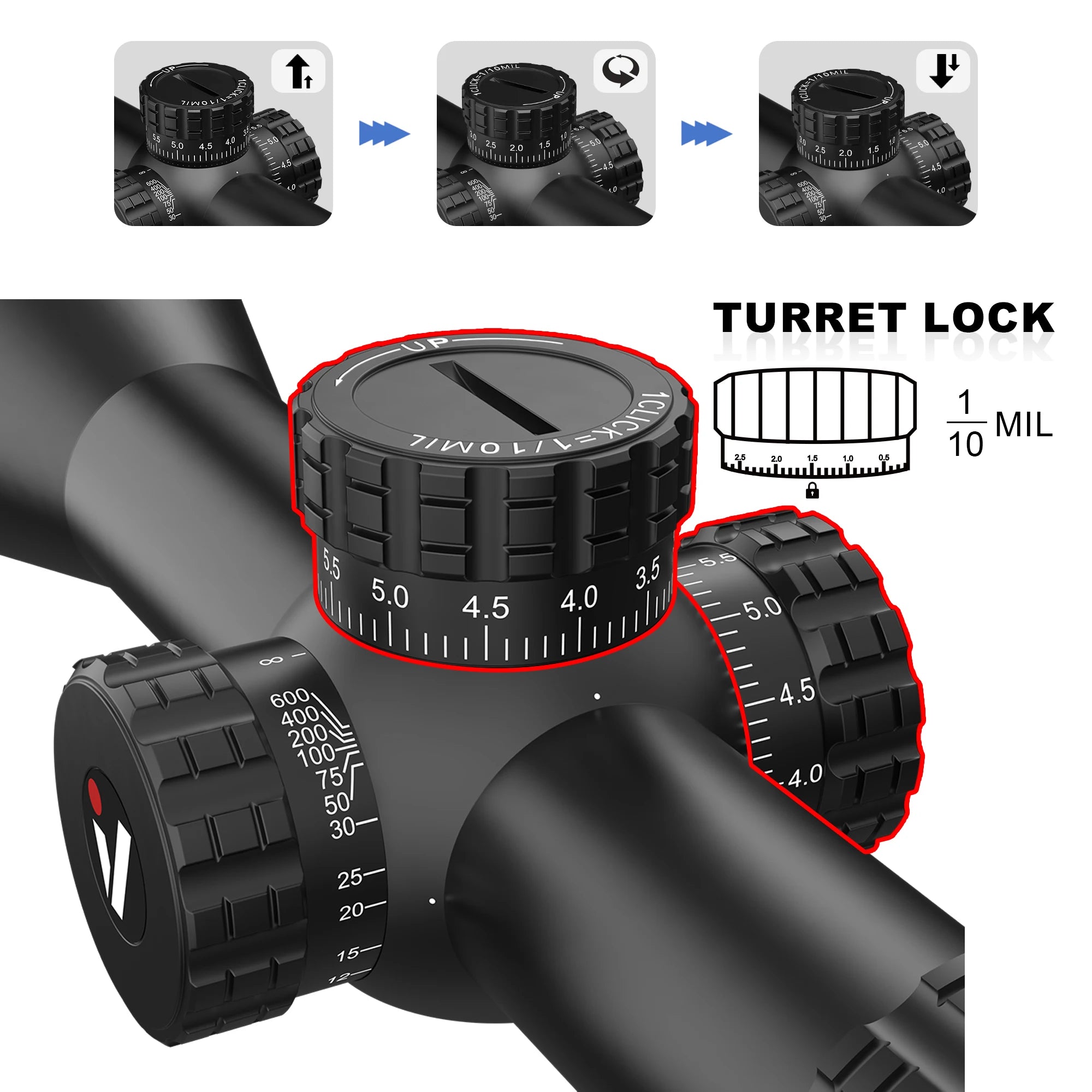 VictOptics S4 4-16x44 SFP Riflescope,Crystal Clear Optics.