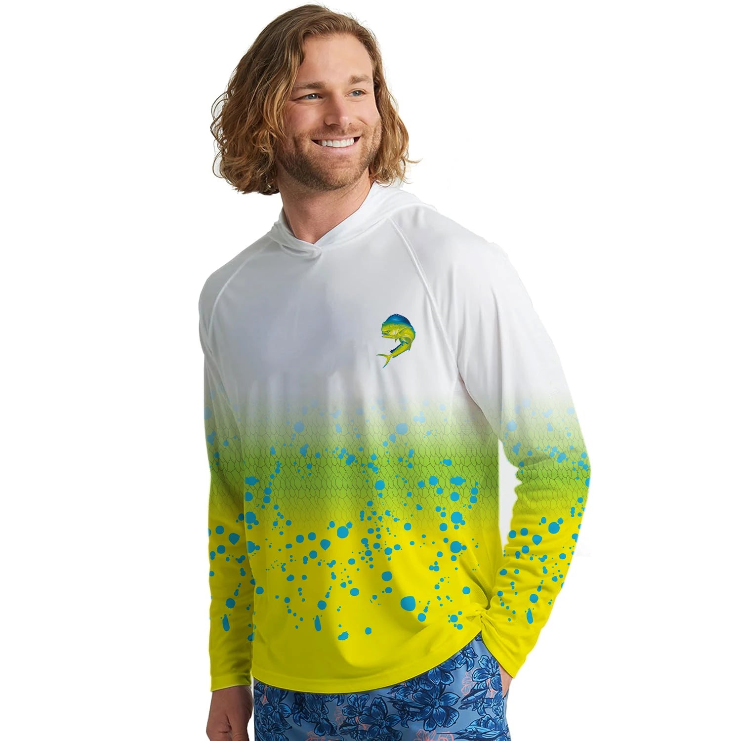 Fishing Hoodie Sailing Shirt Men Long Sleeve Sun Protection Jersey Surfing Camisa.