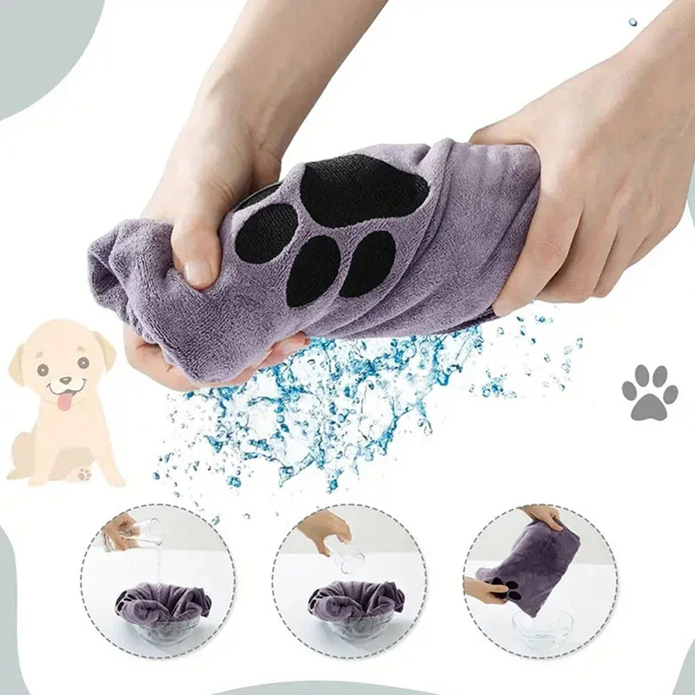 35*75cm/50*100cm Microfiber Pet Bath Towel Embroidered Super.