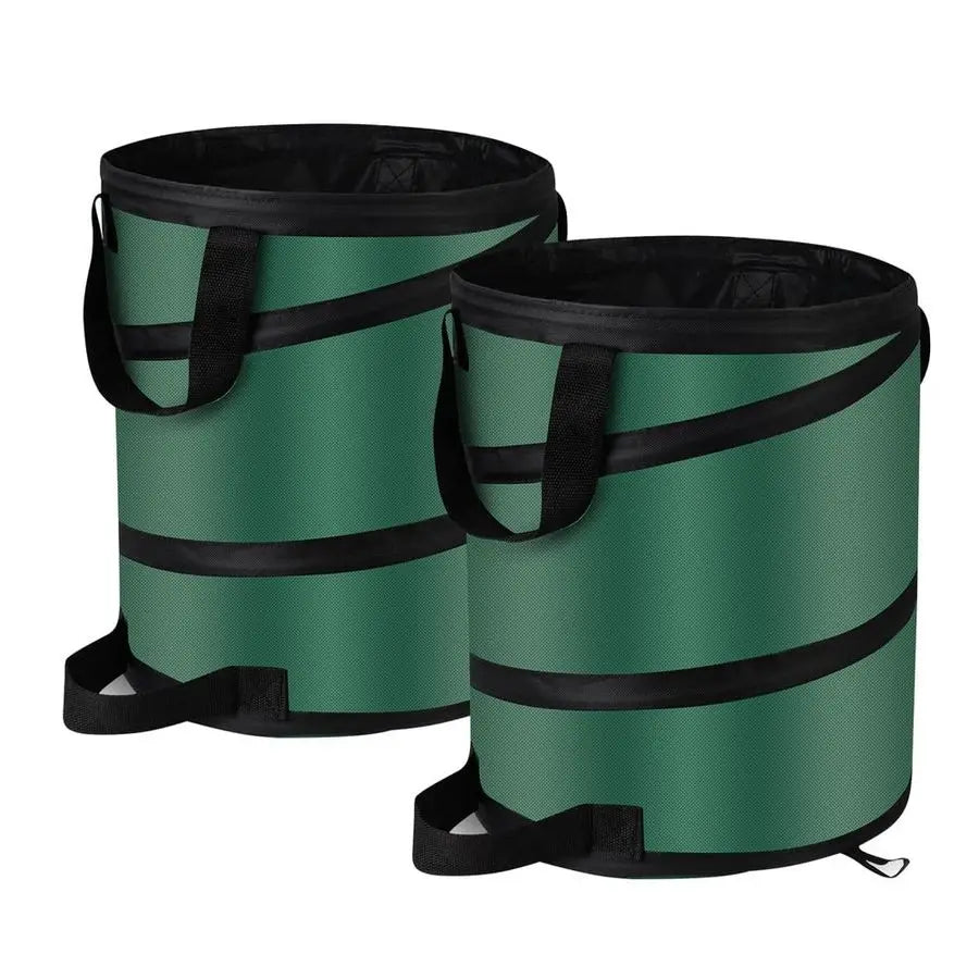 up Camping Trash can with lid,Collapsible 24 Gallons Trash and Garden.