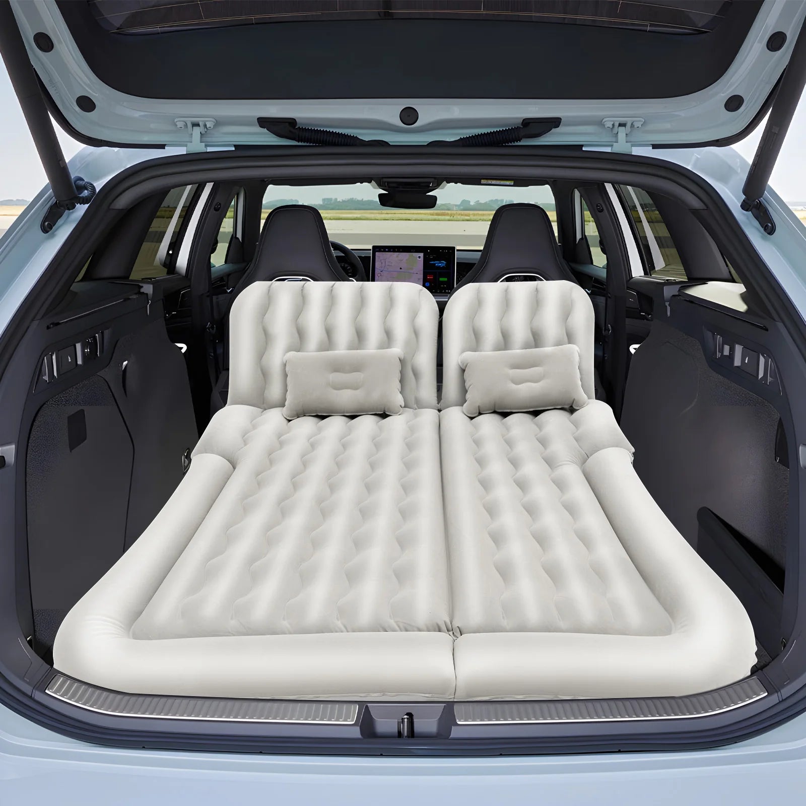 SUV Air Mattress w/ Air Pump, Inflatable Car Mattress for Trunk.