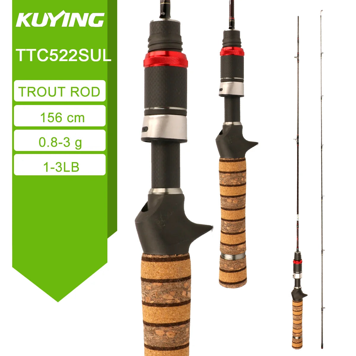 Fishing Rod Lure Cane Spinning Casting FUJI Carbon