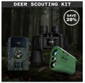 Deer Scouting Kit | Trail Camera + 20x50 Binoculars + 1000M Rangefinder Bundle