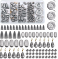 81pc Assorted Fishing Sinker Kit — Multi-Size Bottom Fishing Weights