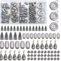 81pc Assorted Fishing Sinker Kit — Multi-Size Bottom Fishing Weights