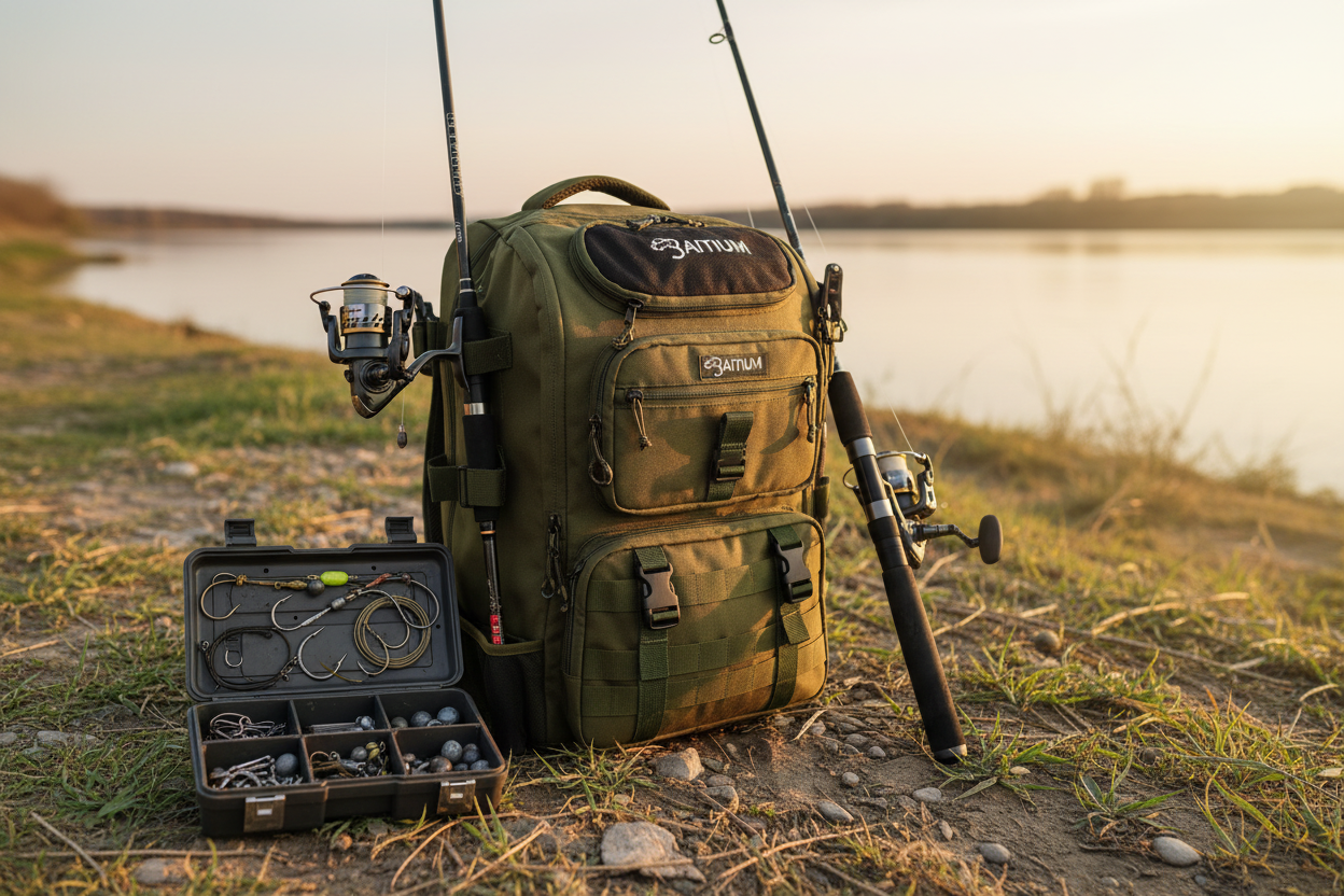 Catfish Angler Starter Kit — Rod & Reel, Rig Kit & 40L Tackle Backpack