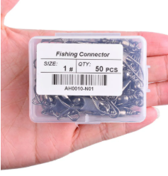 50pc Stainless Steel Swivel Snap Set | Heavy-Duty Fishing Connectors