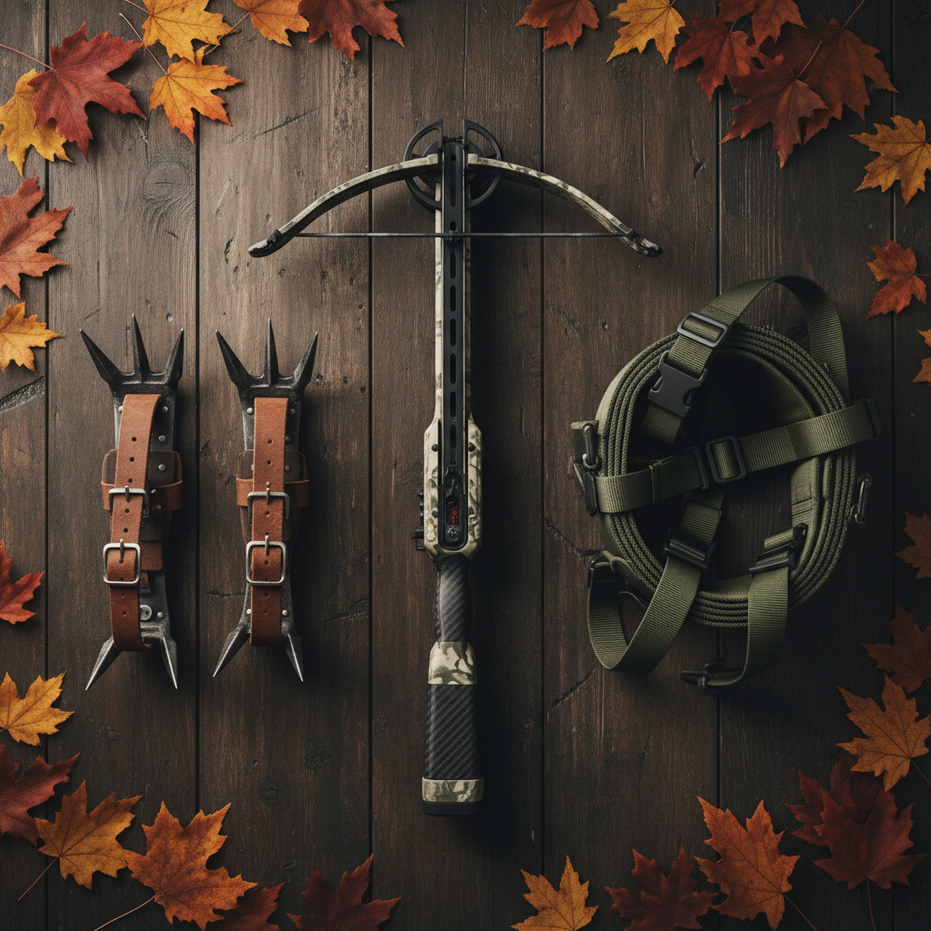 Mobile Hunter Kit – Crossbow Pro, Climbing Spikes & Safety Belt