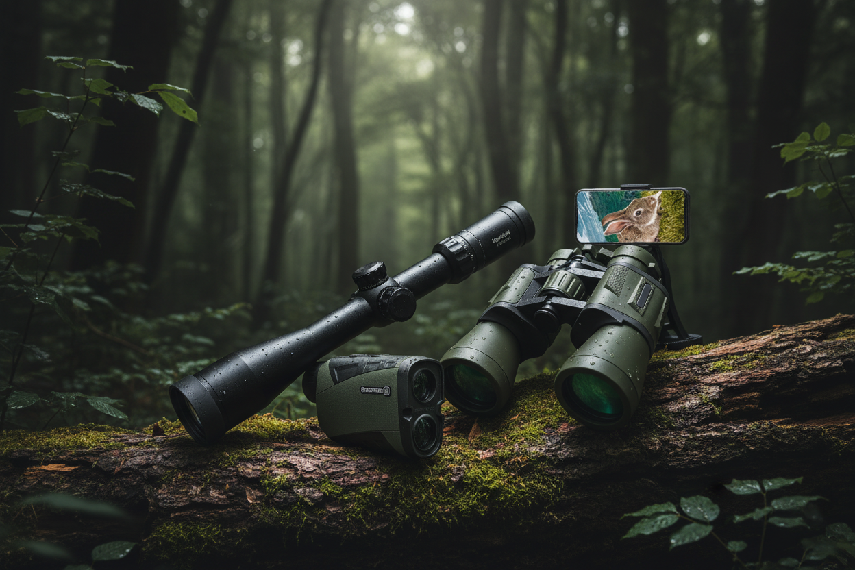 Hunter's Optics Kit – Rangefinder, Rifle Scope & Binoculars